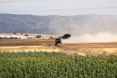 İspanya'da rekabet te yarış kamyonu