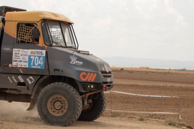 İspanya'da rekabet te yarış kamyonu