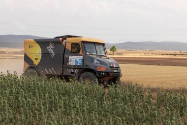 İspanya'da rekabet te yarış kamyonu