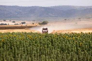 İspanya'da rekabet te yarış kamyonu