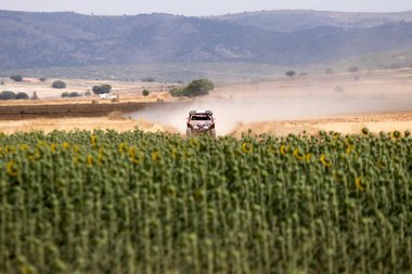 İspanya'da rekabet te yarış kamyonu