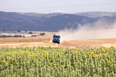 İspanya'da rekabet te yarış kamyonu