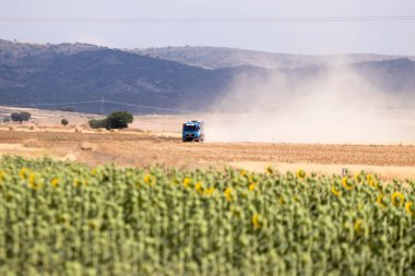 İspanya'da rekabet te yarış kamyonu
