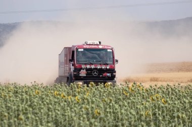 İspanya'da rekabet te yarış kamyonu