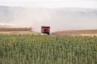İspanya'da rekabet te yarış kamyonu