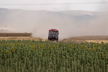 İspanya'da rekabet te yarış kamyonu