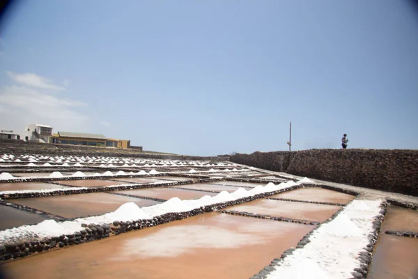 salt flats landscape with a blue sky