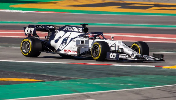 Formula Egy Versenypálya Spanyolországban — Stock Fotó