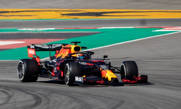 Formula Egy Versenypálya Spanyolországban Stock Fotó