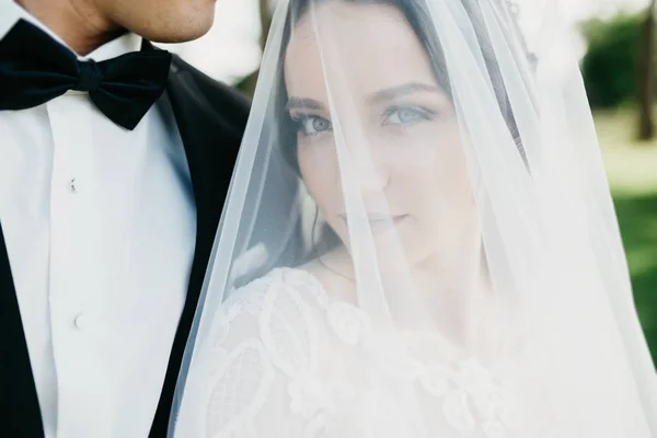 Sensuella porträtt av ett bröllop par — Stockfoto