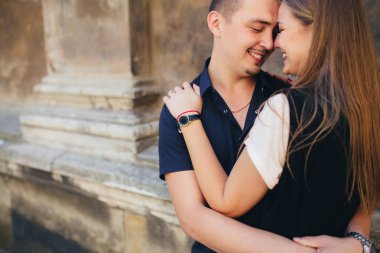 Genç bir çift güzel portre.