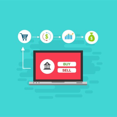 Kavram Online ve mobil ödeme web sayfası, sosyal medya, belgeler, kartları, posterler için. Vektör çizim pos terminali ile bir akıllı telefon, online bankacılık, mobil ödeme ödeme doğruladı