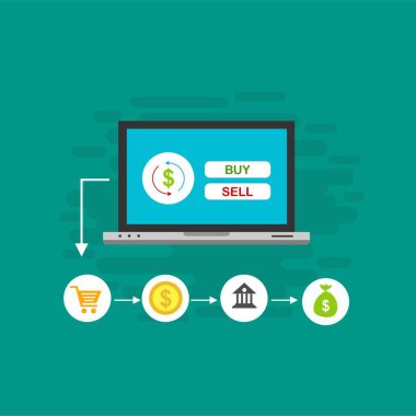Kavram Online ve mobil ödeme web sayfası, sosyal medya, belgeler, kartları, posterler için. Vektör çizim pos terminali ile bir akıllı telefon, online bankacılık, mobil ödeme ödeme doğruladı