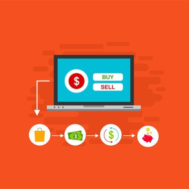 Kavram Online ve mobil ödeme web sayfası, sosyal medya, belgeler, kartları, posterler için. Vektör çizim pos terminali ile bir akıllı telefon, online bankacılık, mobil ödeme ödeme doğruladı