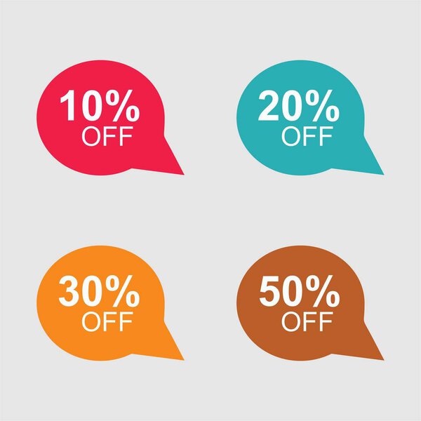 Special offer sale tag discount symbol retail sticker sign price isolated modern graphic style vector - Vector