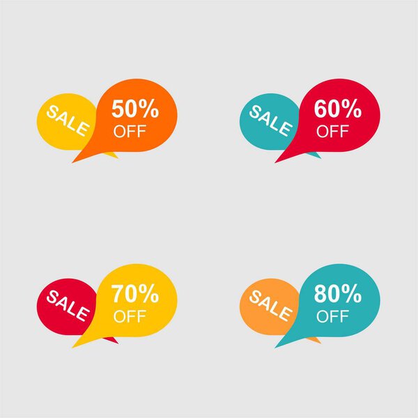 Special offer sale tag discount symbol retail sticker sign price isolated modern graphic style vector - Vector