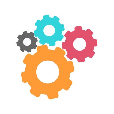 Dişli Vektör Simgesi şablonu