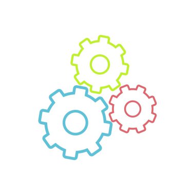 Dişli Vektör Simgesi şablonu