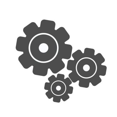 Dişli Vektör Simgesi şablonu