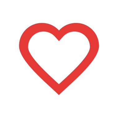 Grafik kırmızısı kalpler ikonu sever. Bir çift romantik aşk kalbi. vektör çizim şablonu