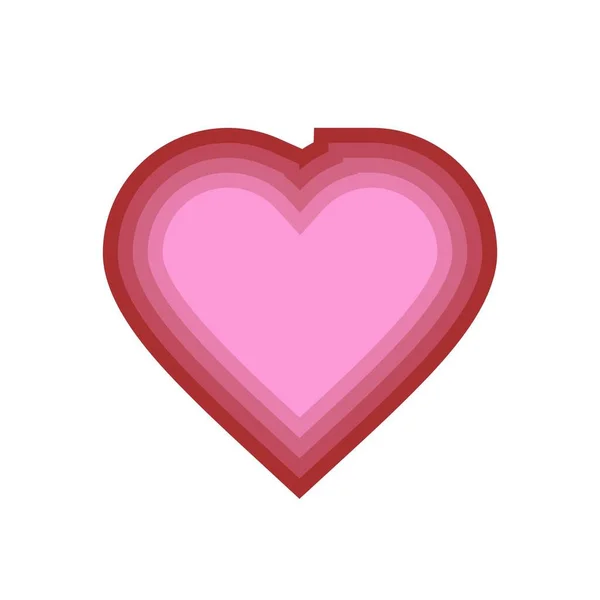 Inimile roșii grafice iubesc icoana. cuplu romantic dragoste inima. șablon ilustrație vectorială — Vector de stoc