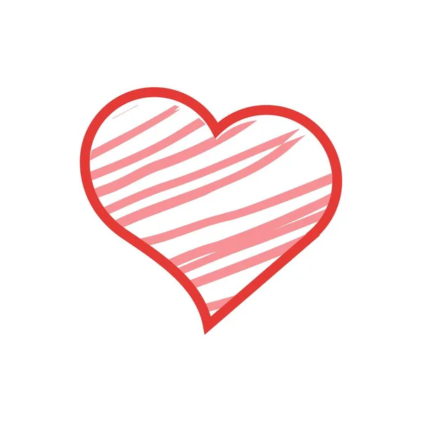 Graphic red hearts love icon. couple romantic love heart. vector illustration template — Stock Vector