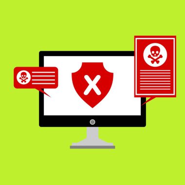 Hacker etkinlik bilgisayarı. Cep telefonu vektörü, zararlı yazılım konsepti, spam verisi, dolandırıcılık internet hatası, güvensiz bağlantı, çevrimiçi dolandırıcılık, virüs uyarısı