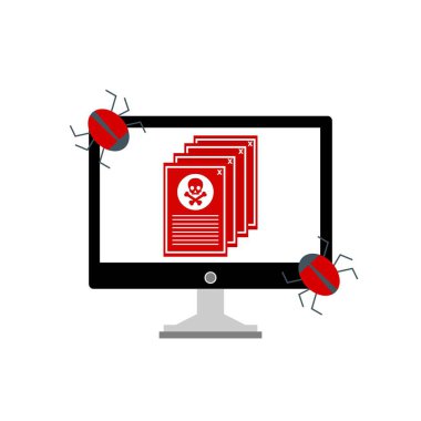 Hacker etkinlik bilgisayarı. Cep telefonu vektörü, zararlı yazılım konsepti, spam verisi, dolandırıcılık internet hatası, güvensiz bağlantı, çevrimiçi dolandırıcılık, virüs uyarısı