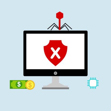 Hacker etkinlik bilgisayarı. Cep telefonu vektörü, zararlı yazılım konsepti, spam verisi, dolandırıcılık internet hatası, güvensiz bağlantı, çevrimiçi dolandırıcılık, virüs uyarısı