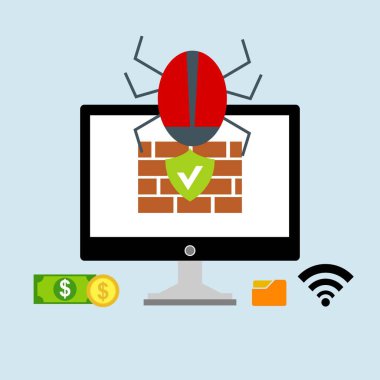 Hacker etkinlik bilgisayarı. Cep telefonu vektörü, zararlı yazılım konsepti, spam verisi, dolandırıcılık internet hatası, güvensiz bağlantı, çevrimiçi dolandırıcılık, virüs uyarısı