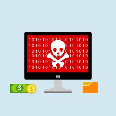 Hacker etkinlik bilgisayarı. Cep telefonu vektörü, zararlı yazılım konsepti, spam verisi, dolandırıcılık internet hatası, güvensiz bağlantı, çevrimiçi dolandırıcılık, virüs uyarısı