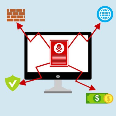 Hacker etkinlik bilgisayarı. Cep telefonu vektörü, zararlı yazılım konsepti, spam verisi, dolandırıcılık internet hatası, güvensiz bağlantı, çevrimiçi dolandırıcılık, virüs uyarısı