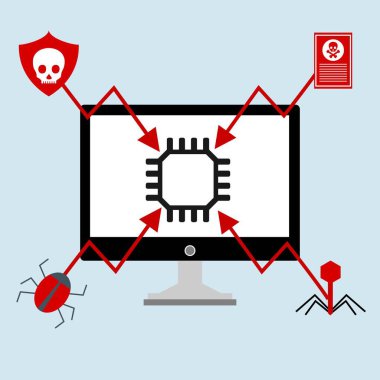 Hacker etkinlik bilgisayarı. Cep telefonu vektörü, zararlı yazılım konsepti, spam verisi, dolandırıcılık internet hatası, güvensiz bağlantı, çevrimiçi dolandırıcılık, virüs uyarısı