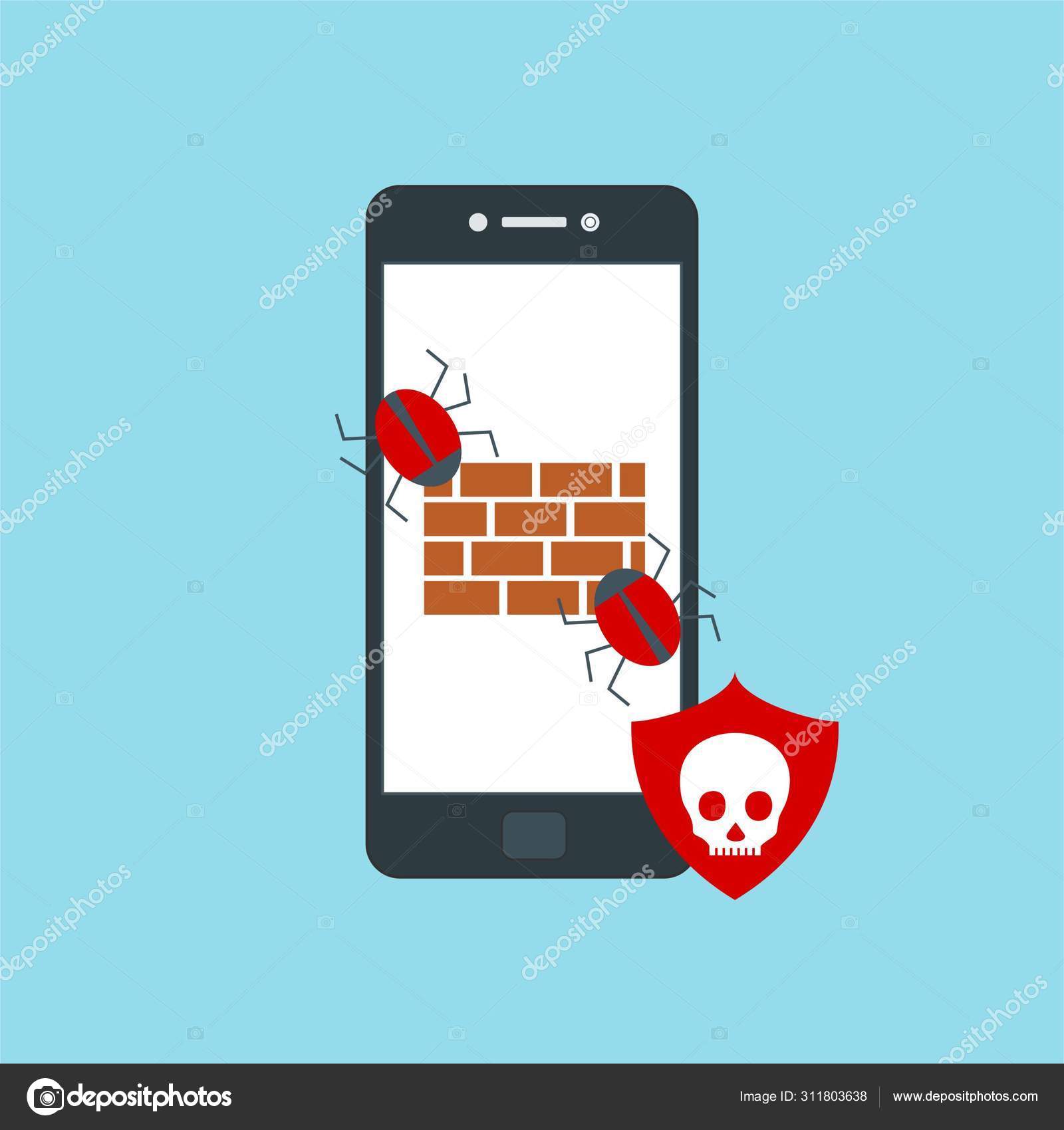 Вирус Смартфона Троянское Уведомление Или Оповещение. Хакерская.