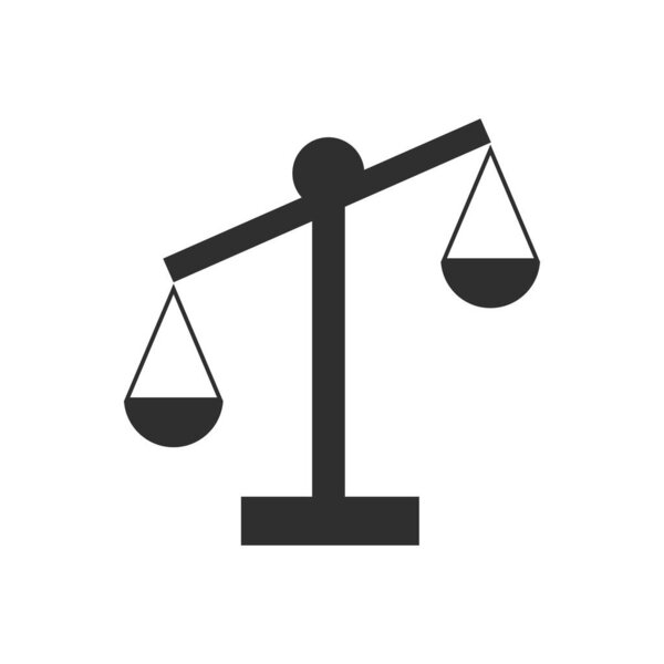 Simply weight icon. Compare logo symbol. Scales judgment pictogram. Ui comparison element. User interface simile sign