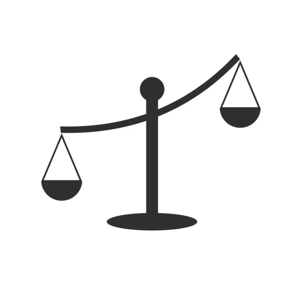 Simplemente icono de peso. Comparar símbolo del logo. Escalas pictograma juicio. Ui elemento de comparación. Interfaz de usuario símil signo — Archivo Imágenes Vectoriales