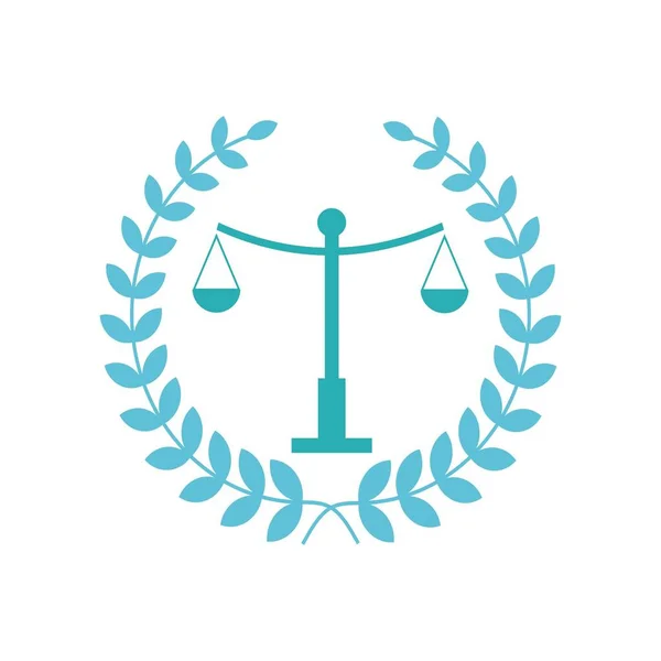 Justitie schalen advocaat logo, schaal van Justitie teken icoon. Hof van Justitie symbool, Abstract grafisch icoon, logo ontwerp template, symbool voor bedrijf — Stockvector