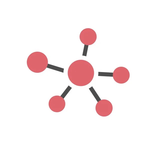 Molekül logosu, Bağlantı logo şablonu — Stok Vektör