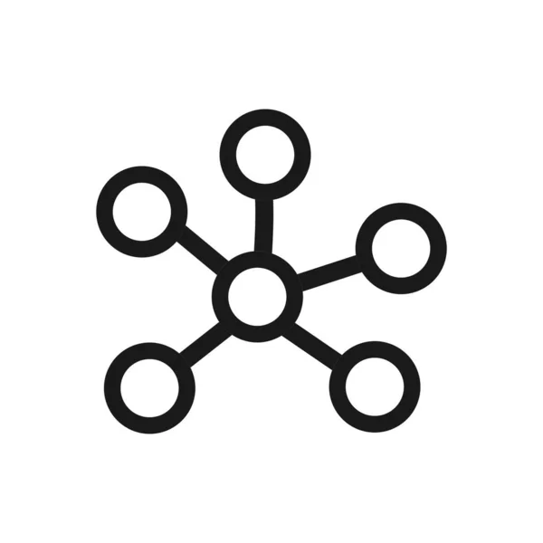 分子ロゴ、接続ロゴアイコンテンプレート — ストックベクタ