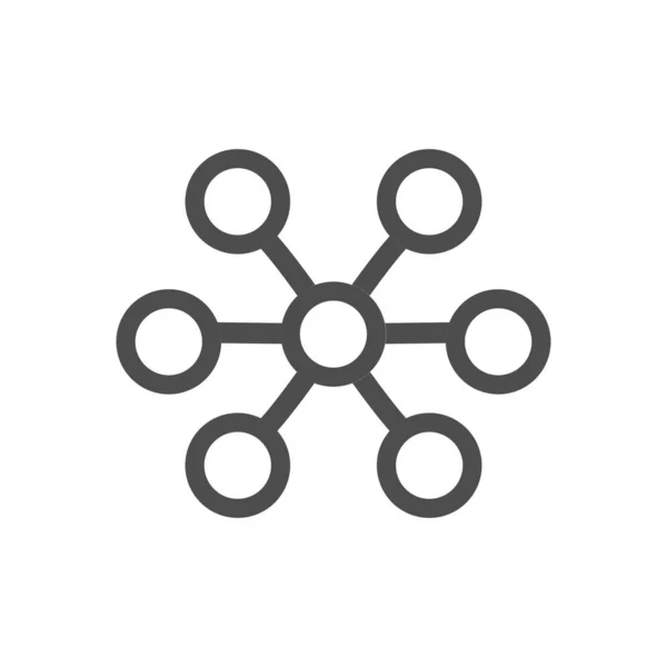 分子ロゴ、接続ロゴアイコンテンプレート — ストックベクタ