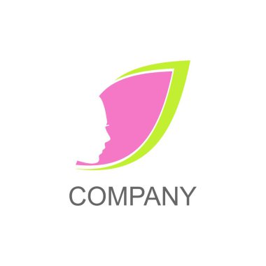 Spa ve Salon logosu. Güzel, Moda ve Çiçek Logosu.