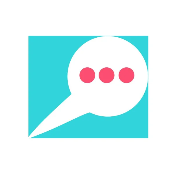 Icono de chat, icono de SMS, icono de comentarios, burbujas de voz Icono vector de diseño plano — Archivo Imágenes Vectoriales