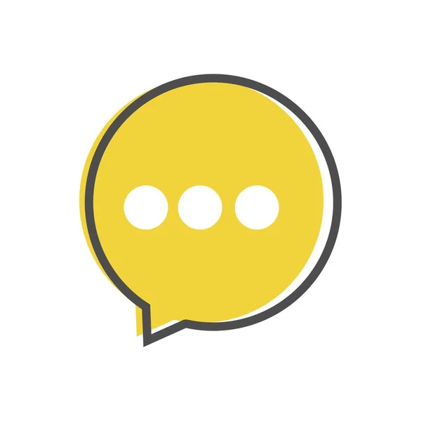 Speech bubble icon, Chat Speech Bubble Notification, communication symbol Icon vector flat design — Stock Vector