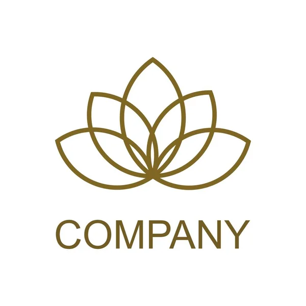 Beauty Vector lotus květiny design logo šablony ikona — Stockový vektor