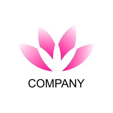 Lotus Spa logo şablonu. Güzellik, Salon, Kozmetik Markası Kimliği