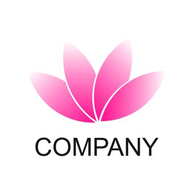 Lotus Spa logo şablonu. Güzellik, Salon, Kozmetik Markası Kimliği