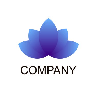Lotus Spa logo şablonu. Güzellik, Salon, Kozmetik Markası Kimliği