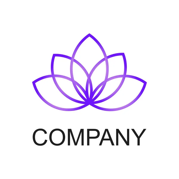 Lotus Spa logo šablona. Beauty, Salon, Kosmetika Značka identity — Stockový vektor