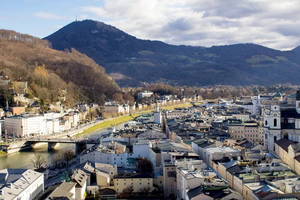 Blick Auf Die Stadt Salzburg Austria — Stockfoto