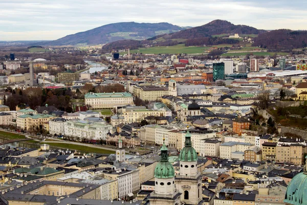 Blick Auf Die Stadt Salzburg Austria — Stockfoto